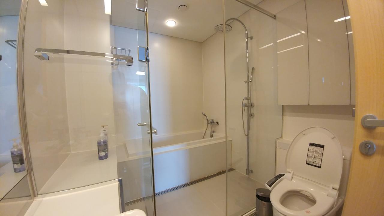 Ferienwohnung Haeundae Ocean Bridge Penthouse Busan Exterior foto